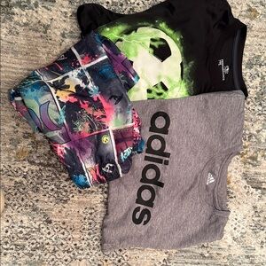 Adidas Gray Tee with Black Logo